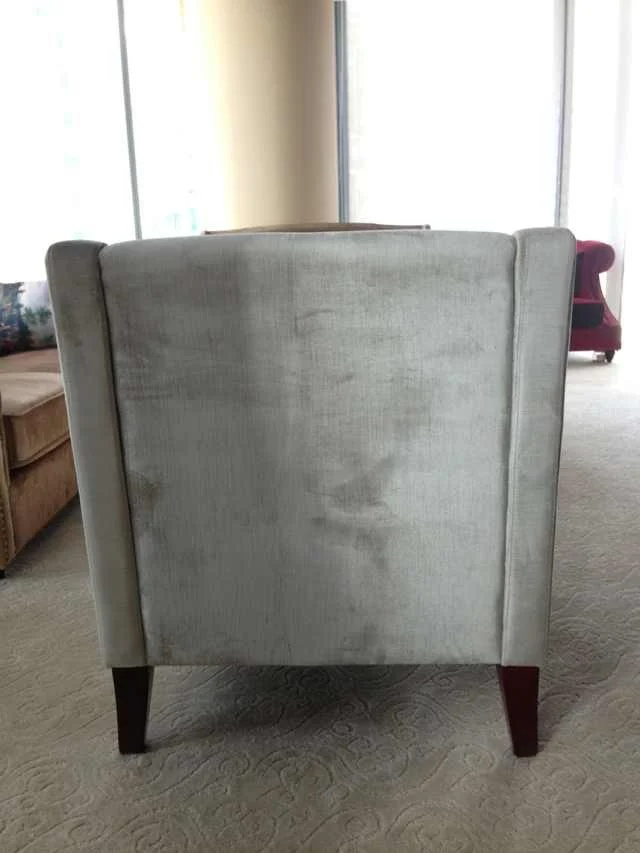 Hotel Velvet leisure chair, living room wooden sofa chair, antique french leisure chair