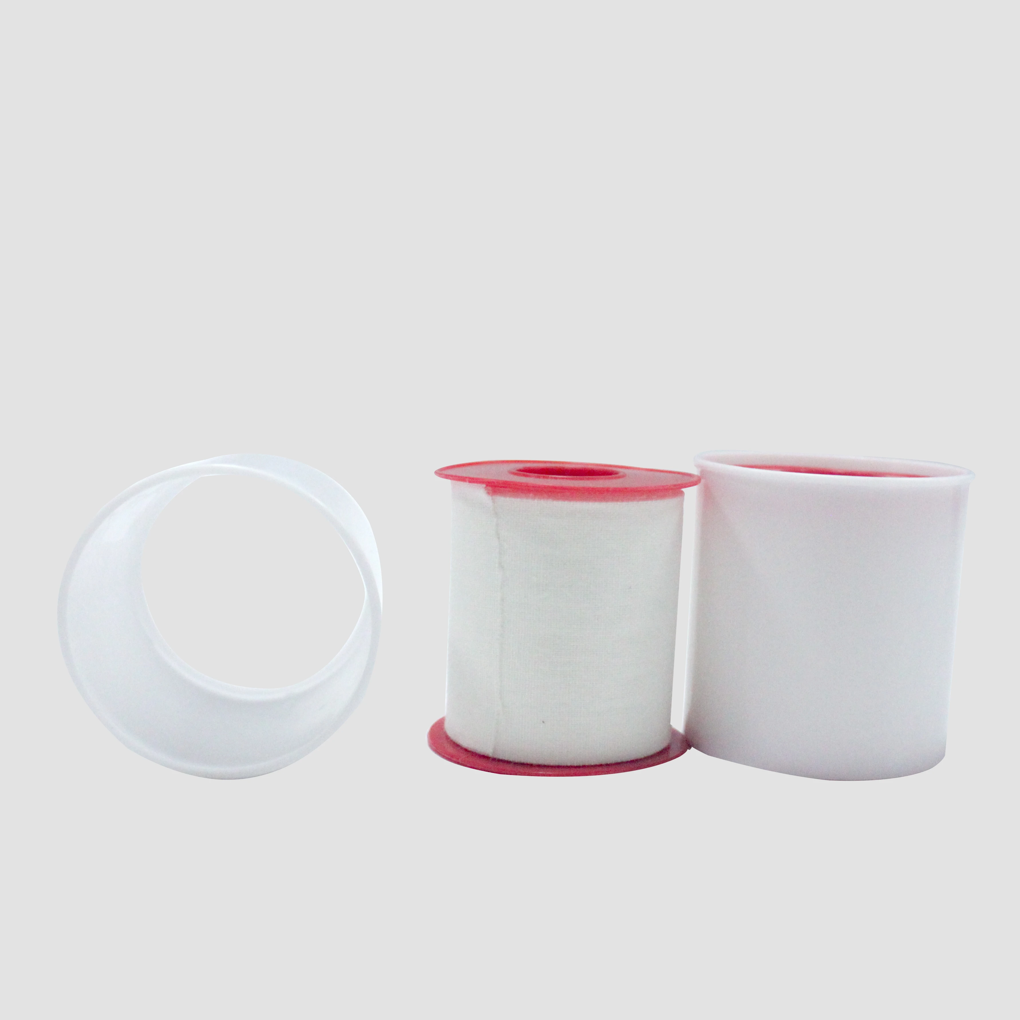 CE ISO 5cmX5m Manufactory of medical zinc oxide micropore tape adhesive plaster with plastic cover white color