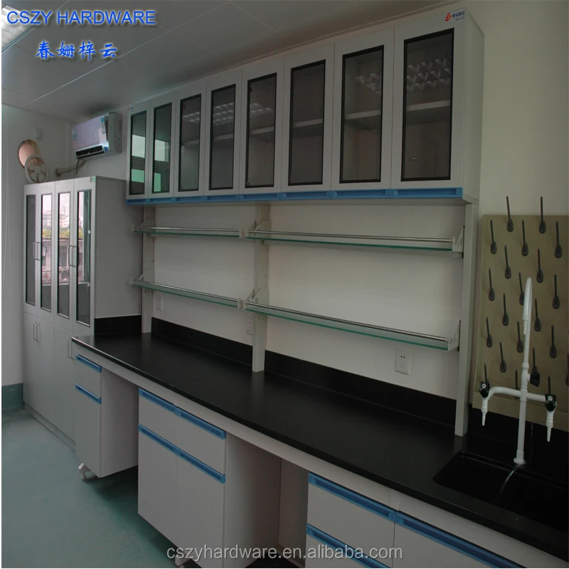 Low price lab wall mounted cupboard units for laboratory benches