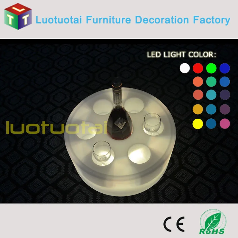 New design Wine Glass Holder Tray Bar Serving Tray Led Bar Tray LTT-WB08D