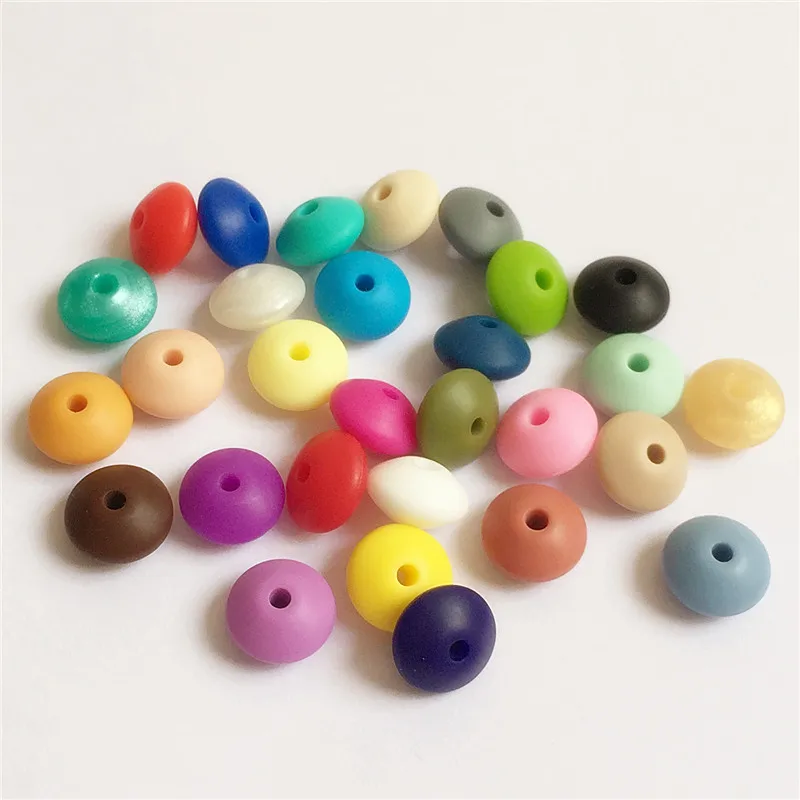 
DIY Accessories Neck Necklace Nursing Abacus Marble Silicone Beads 