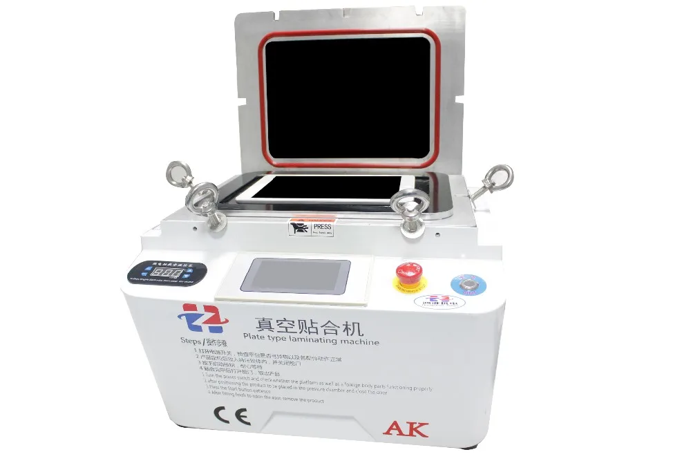 AK vacuum laminating machine 12 inch all in one MAG OCA vacuum laminator no need bubble remover one button