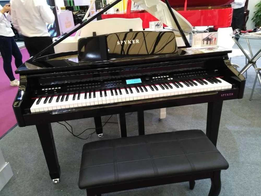 mini piano ! 88 keys grand piano black polish with  bluetooth function (HD-W086M)