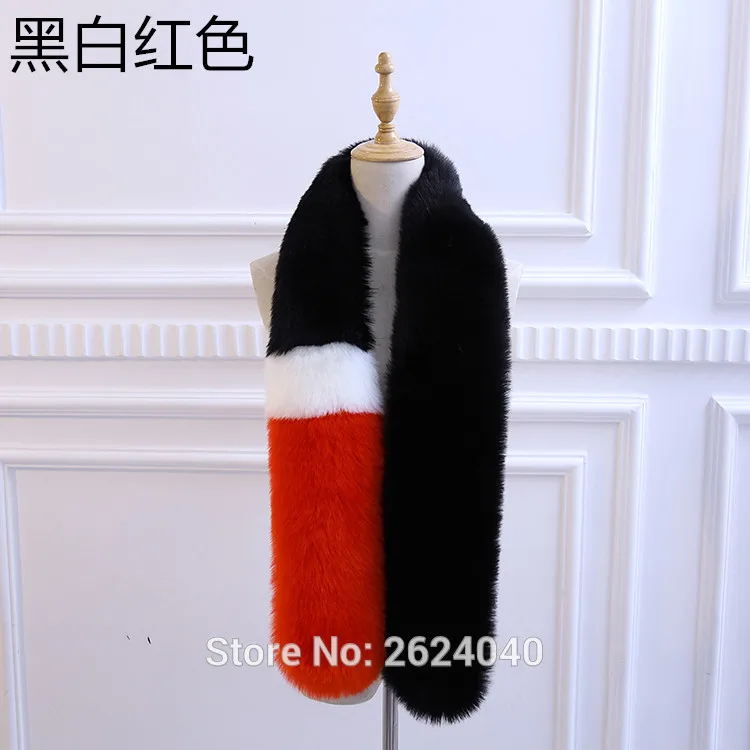 Women faux fox fur shawl scarf for evening dress