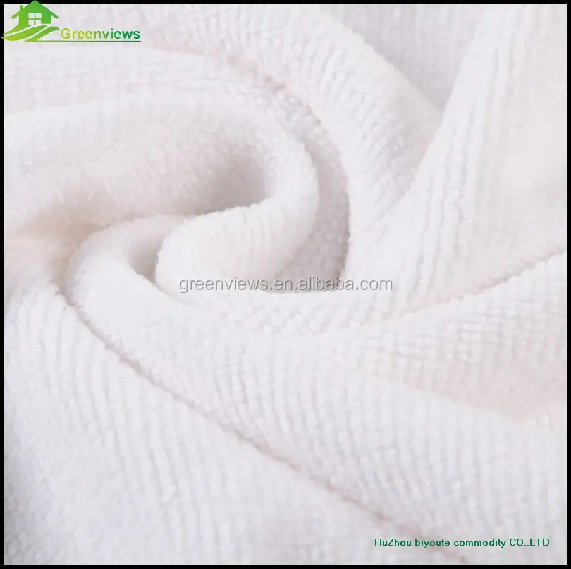 
80 polyester 20 polyamide microfiber towel bamboo microfiber hand towel white plush 400gsm microfiber towel 