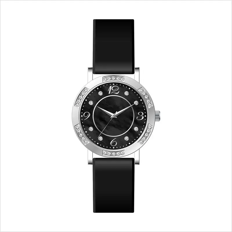 Elegance back protective japan movement women diamond watches