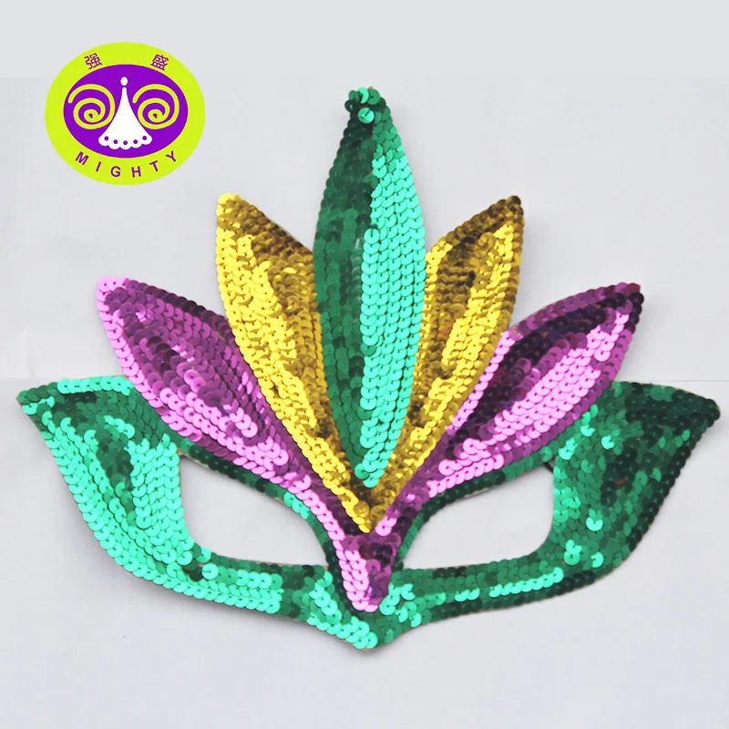 Hot-sale Leading Factory Costume Handmade Feather Crafts High Prime Quality MASK Black Feather