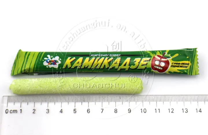 10g Sour powder filled bubble gum stick