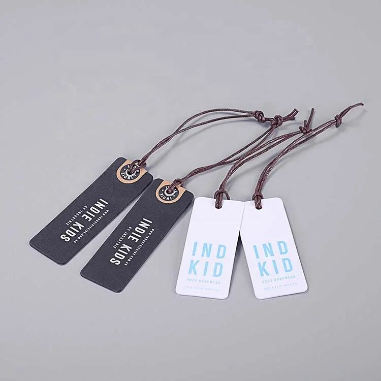 
 Акция, недорогие модные ярлыки для одежды с принтом и шнурками  