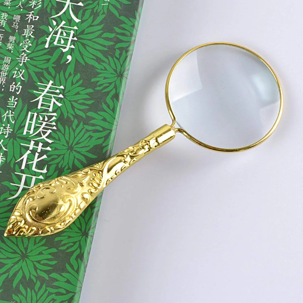 
crafts hobbies 5X carved magnifier for reading inspection 