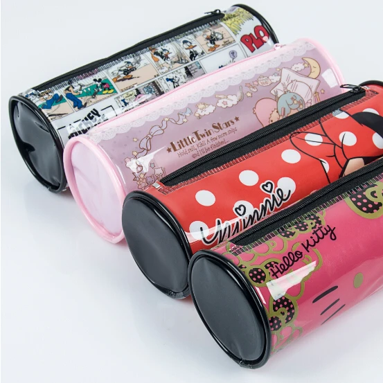 Custom new design pvc plastic pencil case kids BSCI factory