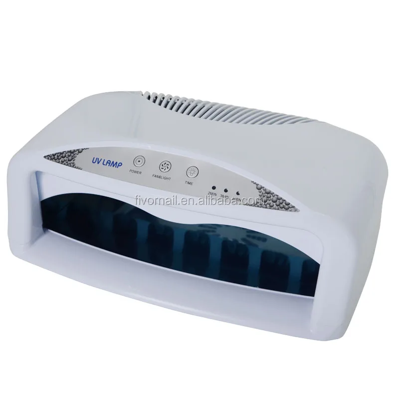 Two Handed 54 Watt Nail Gel UV Lamp with Fan for 2 Hands