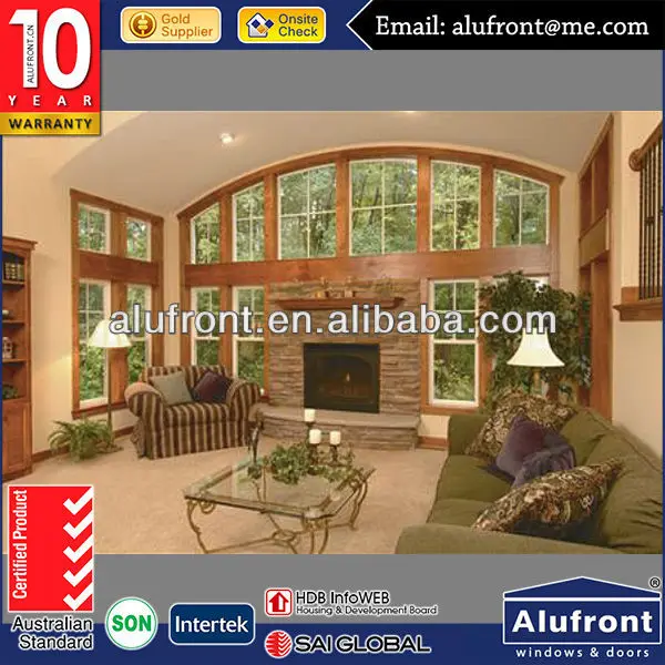 aluminum wood clad windows and doors with decorative arches