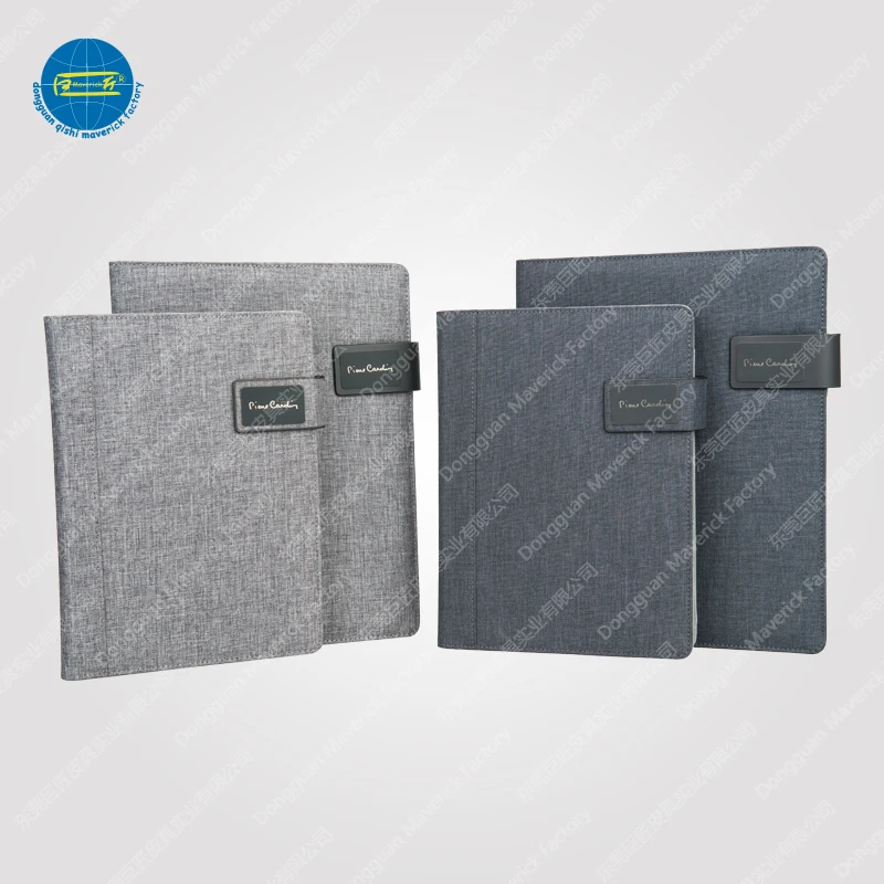  Экологичное полотняное портфель формата А4 с внешним аккумулятором и USB-портом