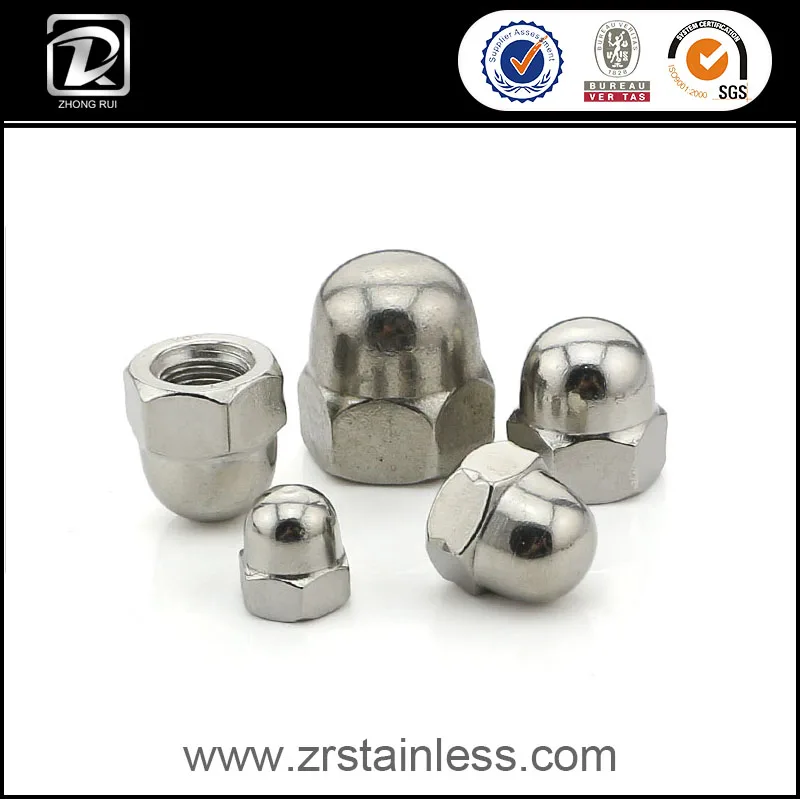 DIN 1587 Из Нержавеющей Стали Шестигранный Куполообразной Крышкой, Гайка