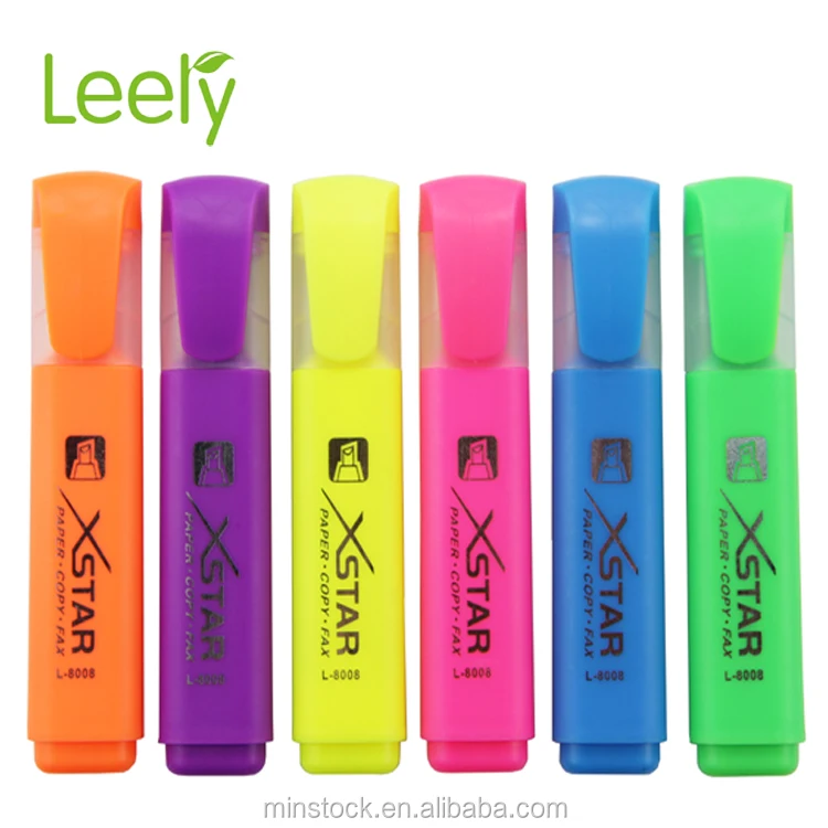 0037C bulk color highlighter marker set oem available fluorescent pen