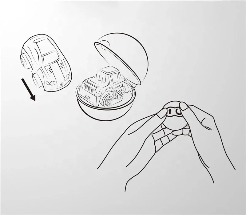 
Pocket Mini RC Car Radio Micro Racing Car Remote Control In Egg Shape Box Funny Sports Car Toy For Boys 