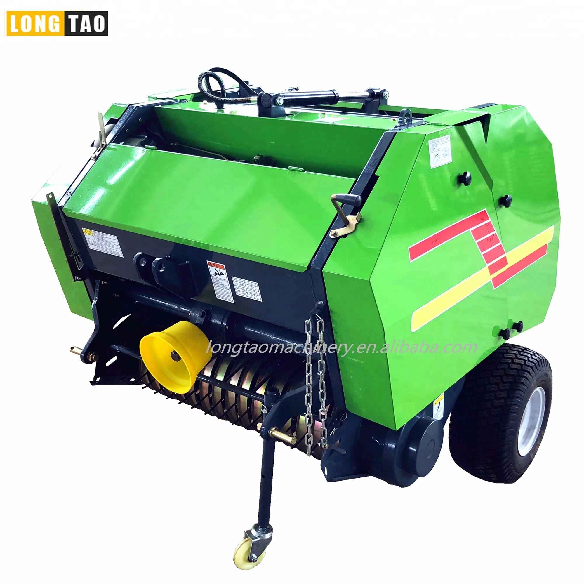 Tractor driven round straw bale press machine with CE approval