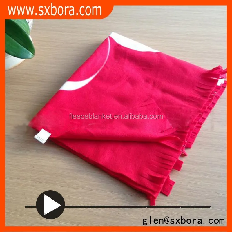 Wholesale Cheap Red Winter Polar Fleece Scarf Double Layer Scarf