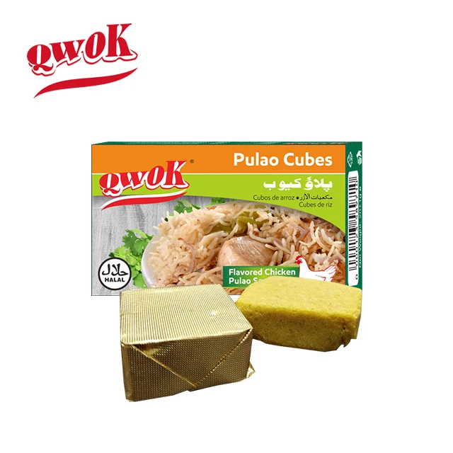 QWOK HALAL мягкий кубик курицы ПРИПРАВА КУБИК