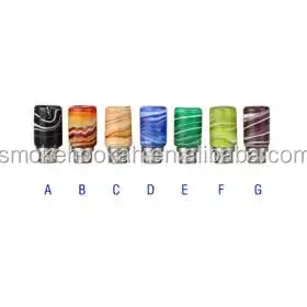 Hottest selling colorful Jade ribbon 510 drip tip
