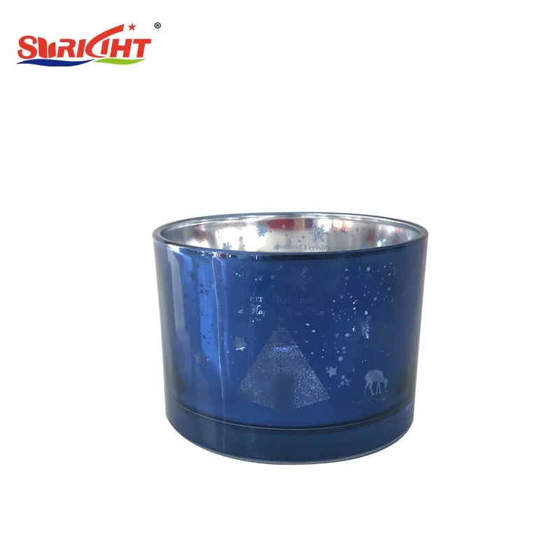 China High-end Custom Solid Opaque Matt Pink Color Painted  Glass Candle Jar ,candle vessel holder