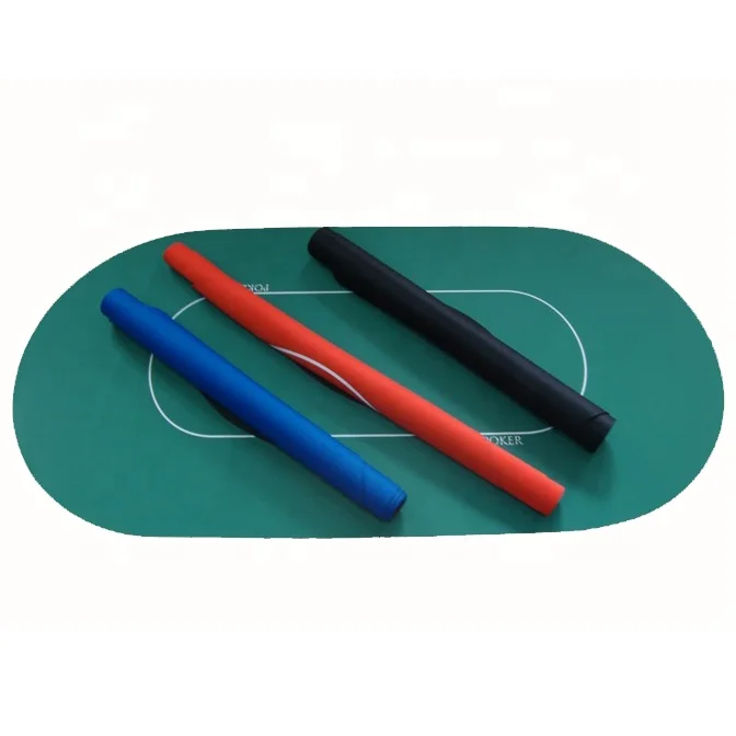 polyester fabric non skid sound proof rubber poker table mat large size 8 players poker casino poker mat