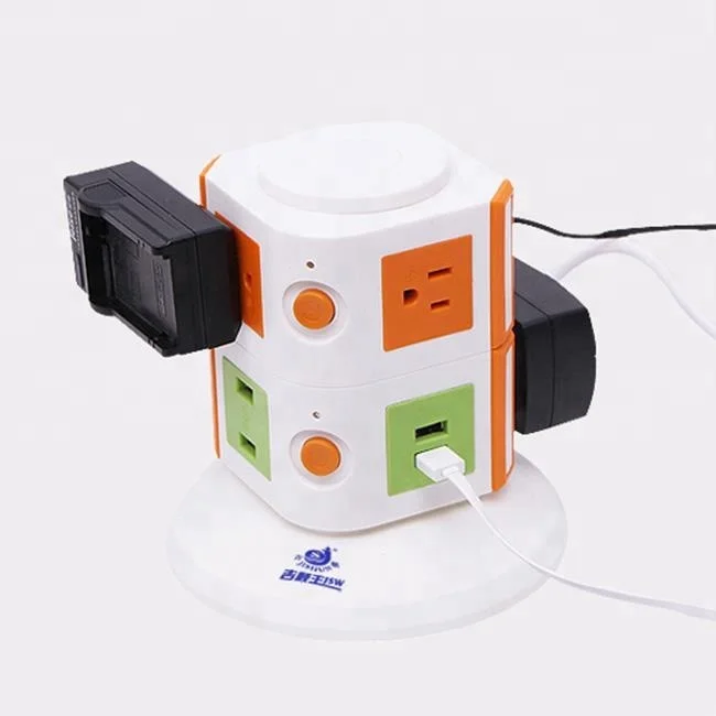 
New design 3 pin switch and multi plug socket 