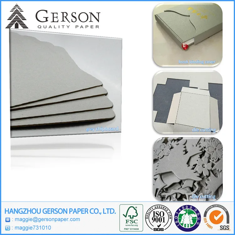 
Factory Supply Roll/Sheets Grey Chipboard Paper 