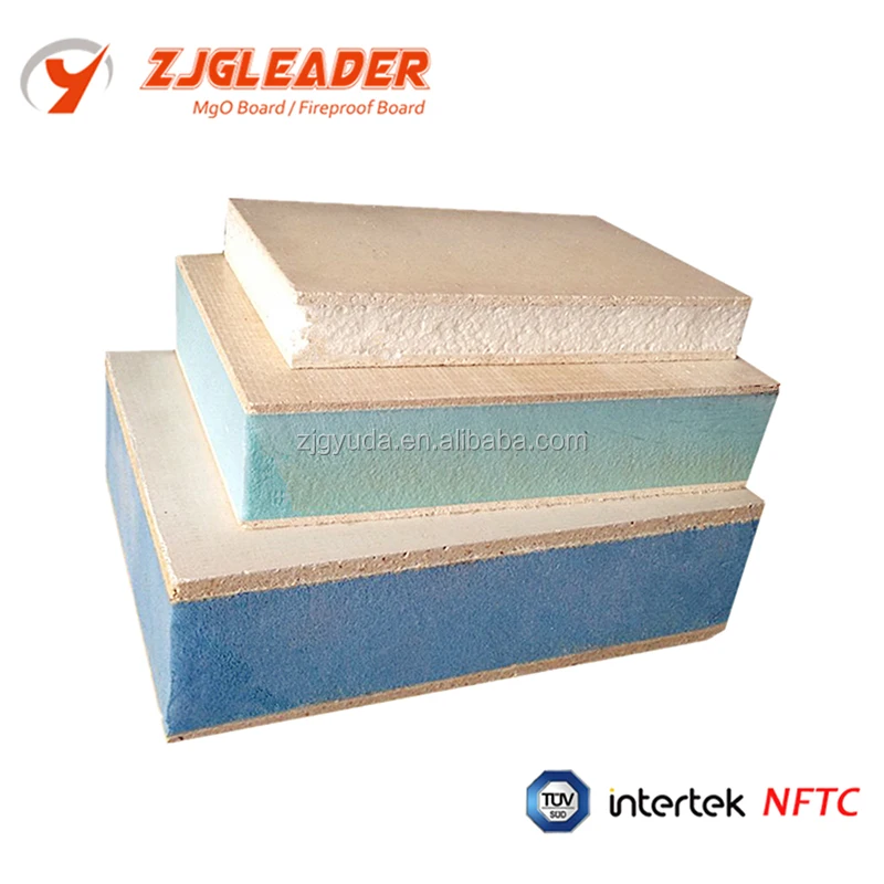 Eco-Friendly Fire-Proof Magnesium Oxide Board with Magnesium Chloride for Hotels New EPS PU Sandwich Panel