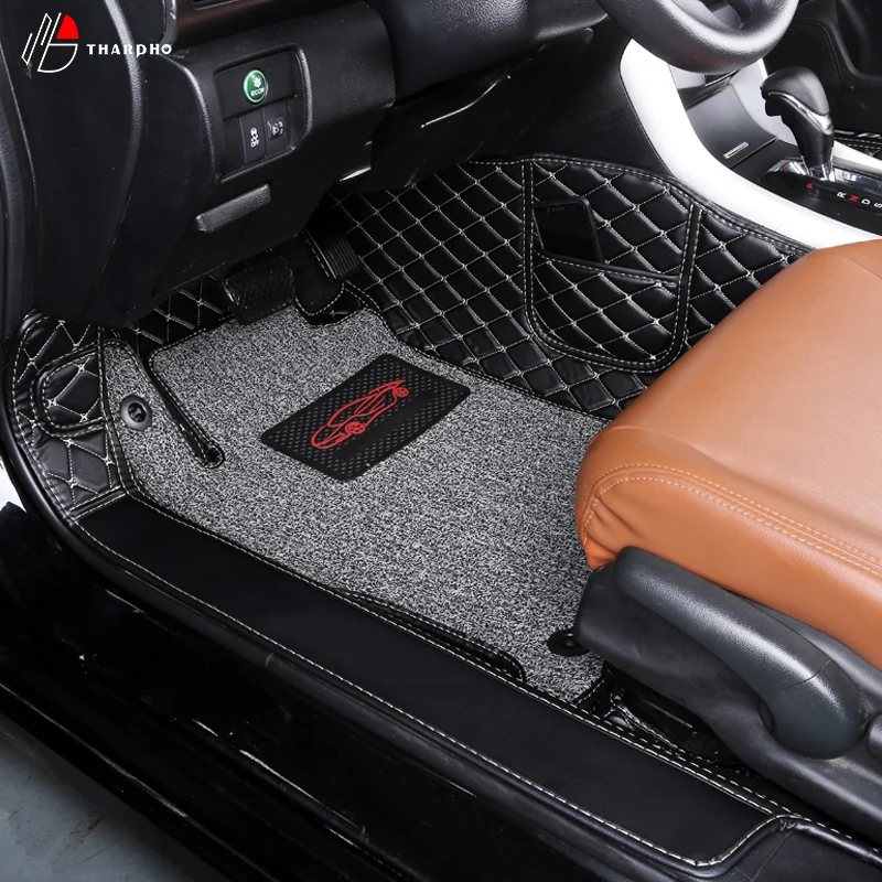 Diamond  custom high quality PU leather car mats floor liner carpet for Honda Accord