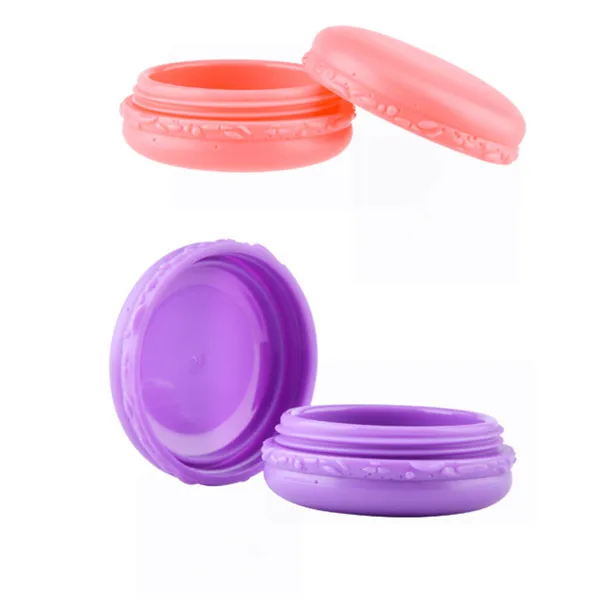 
10ml Cosmetic Luxury Cream Container Empty Macaron Shape Plastic Jar 