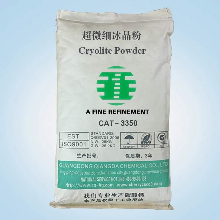 Super white transparent powder , electrolytic Aluminium use 3500 mesh cryolite powder