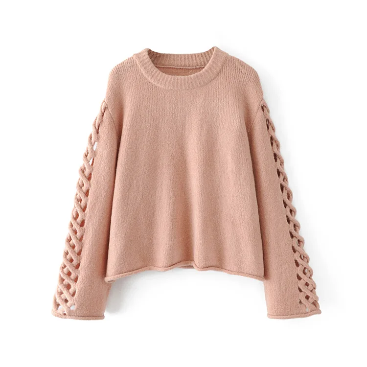Women trendy clothes woolen sweater new designs for ladies pullover clothing