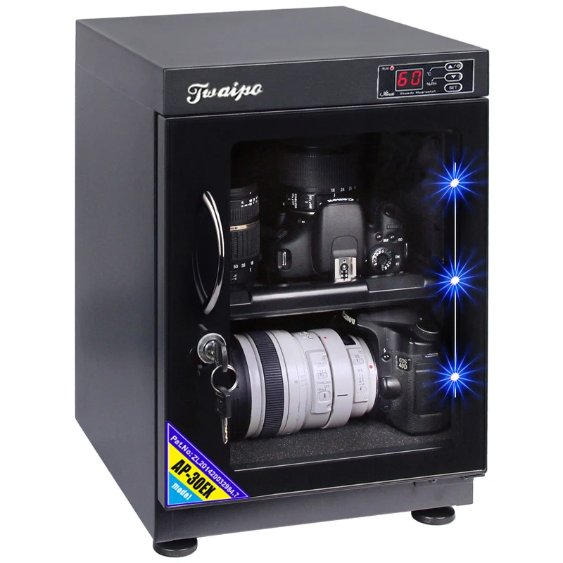 
30L metal moisture proof waterproof box humidity control machine lens storage cabinet 