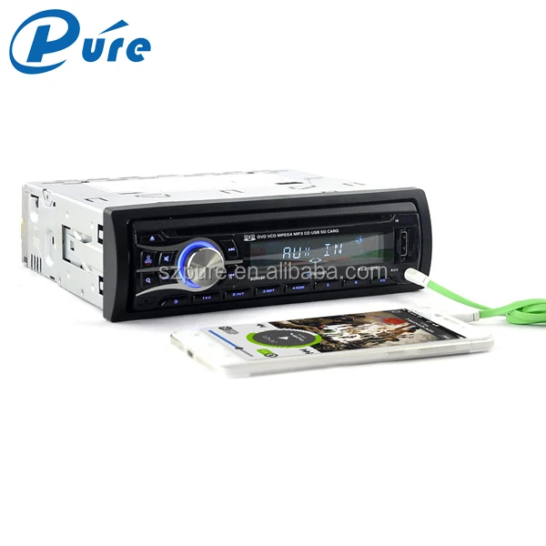 Hot sale USB/SD/AUX/Radio FM 1 din 12v Portable car dvd vcd cd mp3 mp4 player