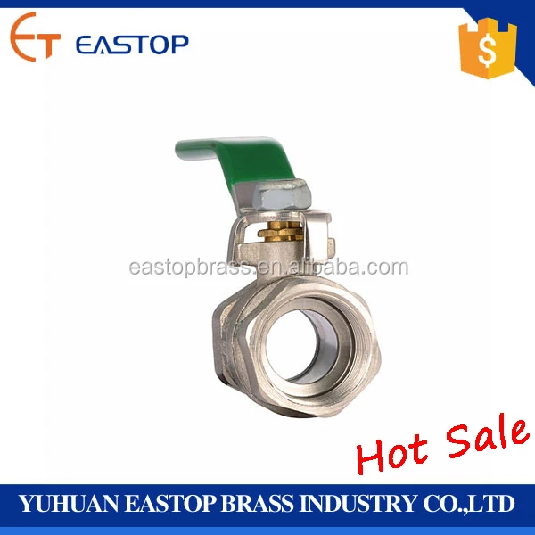 China Supplier Brass Ms58 Steel Handle 2pcs Ball Valve