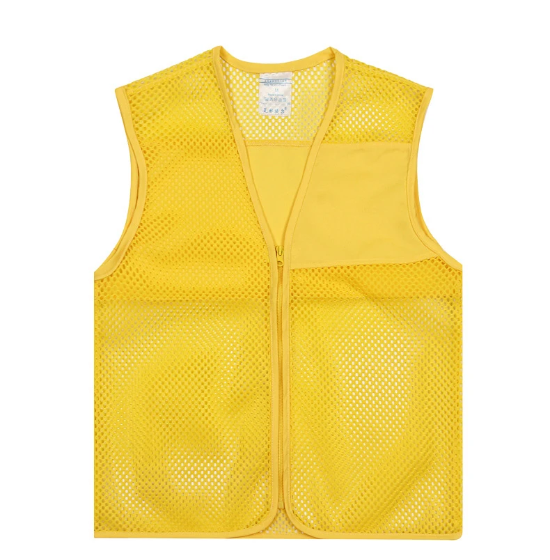Жилет из сетчатой ткани унисекс, жилет для рекламы, маркетинга, волонтерских работников, нагрудники, жилет с индивидуальным принтом логотипа