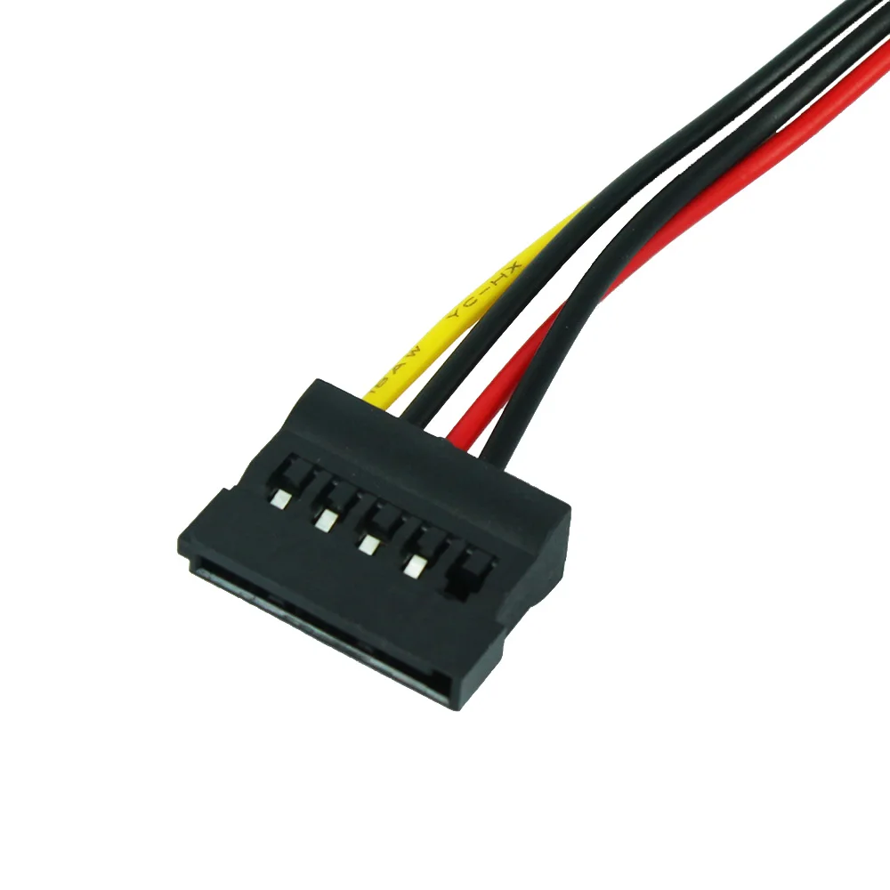 
4 Pin IDE Male to Sata Cable Female 15PIN Molex Connector Power Cable Adapter 