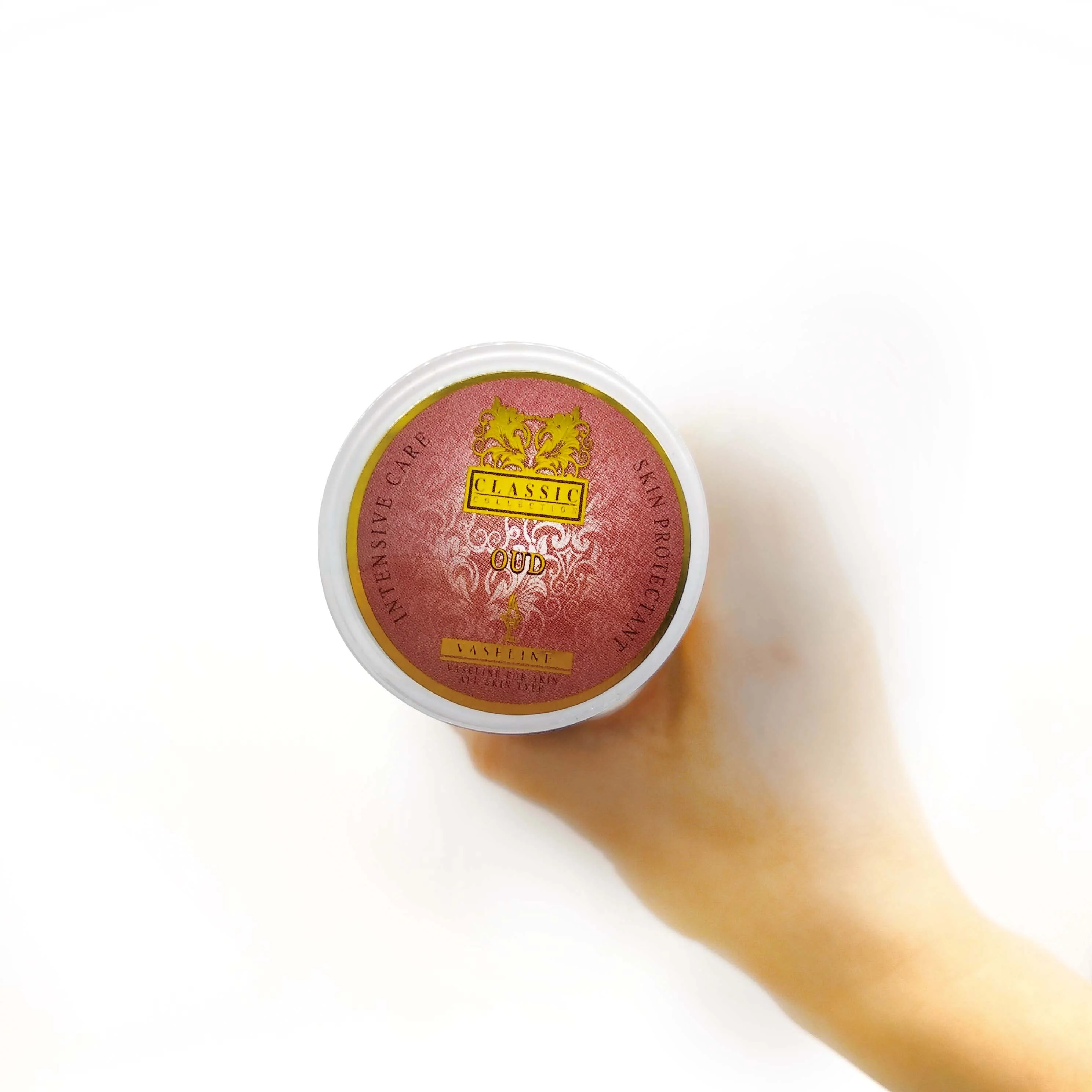 Classic type skin protectant glossy laminated die cut private label