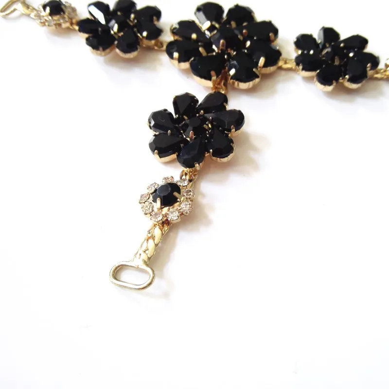 Newest Flower Acrylic Rhinestone Shoes Accessories Decoration