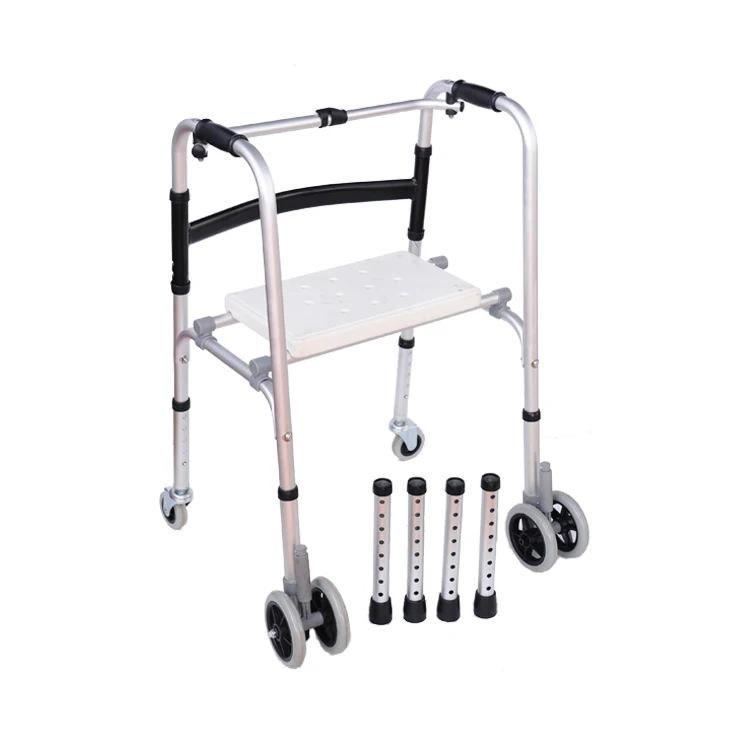 Medical aluminium folding walker for the disabled people