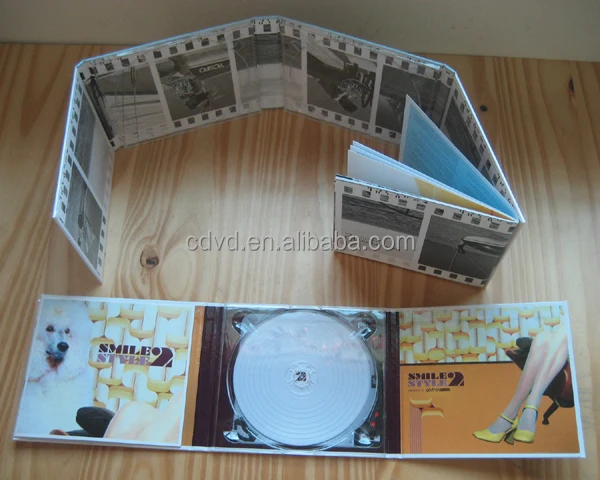 6 panel cd dvd with booklet hardboard cd digibook and cd digipak album printing