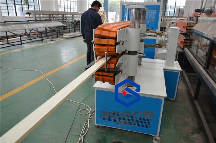 Indoor Decorative PVC Skirting Board Kitchen Plinth Extrusion Making Machine Line