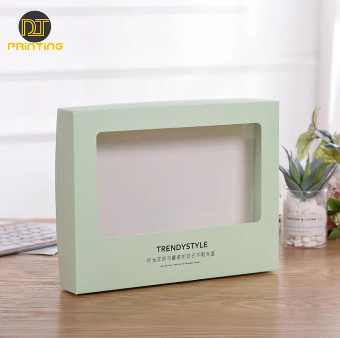 Custom Printing  Colorful Art Paper With Window Soap Packaging Box