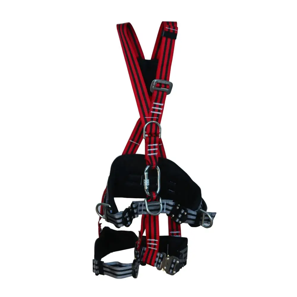 
double lanyard 3-point safety harness/full body safety harness with d-ring 