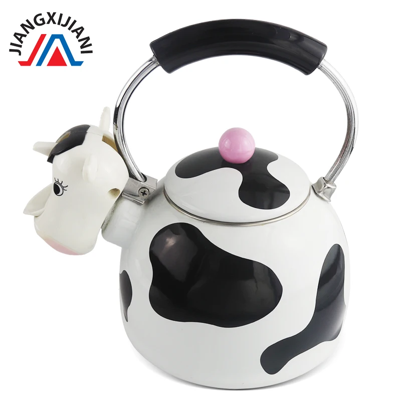 
Cute Piggy Style Kettle Enamel Kettle Whistling Kettle High Quality 