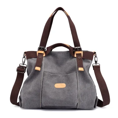 
Women Shoulder bags Casual Vintage Hobo Canvas Handbags Top Handle Tote Crossbody Shopping Bags 