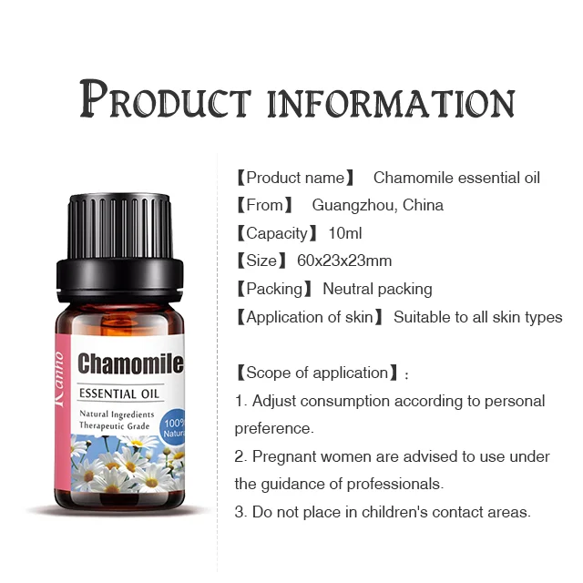 Main Kanho 10ML Chamomile Essential Oil Aromatherapy Diffuser Oil For Aromatherapy Bath Bomb Facial care  Christmas gift Kits