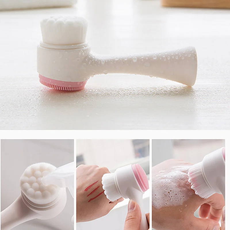 Skin Care Beauty Massage Silicone Electric Multifunctional Cleanser facial brush set facial cleansing brush